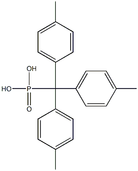 4,4',4''-Trimethyltritylphosphonic acid 구조식 이미지