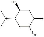 [1R,2R,4R,5S,(-)]-p-Menthane-2,5-diol 구조식 이미지