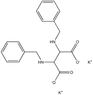 2,3-Bis(benzylamino)butanedioic acid dipotassium salt 구조식 이미지