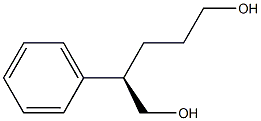 [R,(-)]-2-Phenyl-1,5-pentanediol 구조식 이미지