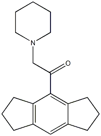 4-(Piperidinoacetyl)-1,2,3,5,6,7-hexahydro-s-indacene 구조식 이미지