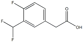 BENZENEACETIC ACID, 3-(DIFLUOROMETHYL)-4-FLUORO- 구조식 이미지