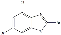 4-CHLORO-2,6-DIBROMOBENZOTHIAZOLE 구조식 이미지