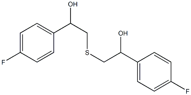 1-(4-FLUORO-PHENYL)-2-[2-(4-FLUORO-PHENYL)-2-HYDROXY-ETHYLSULFANYL]-ETHANOL Structure