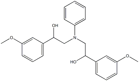 2-([2-HYDROXY-2-(3-METHOXY-PHENYL)-ETHYL]-PHENYL-AMINO)-1-(3-METHOXY-PHENYL)-ETHANOL 구조식 이미지