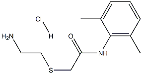 2-[(2-aminoethyl)thio]-N-(2,6-dimethylphenyl)acetamide hydrochloride 구조식 이미지