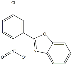 2-(5-CHLORO-2-NITRO-PHENYL)-BENZOOXAZOLE 구조식 이미지