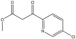 BETA-OXO-5-CHLORO-2-PYRIDINEPROPANOIC ACID METHYL ESTER Structure