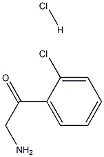 2-Amino-1-(2-chlorophenyl)ethanone hydrochloride Structure