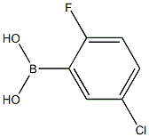 2-Fluoro-5-chlorophenylboronic acid Structure