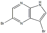 3,5-Dibromo-4,7-diazaindole 구조식 이미지