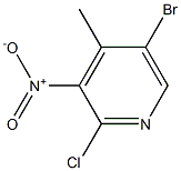 5-Bromo-2-Chloro-3-nitro-4-methylpyridine Structure