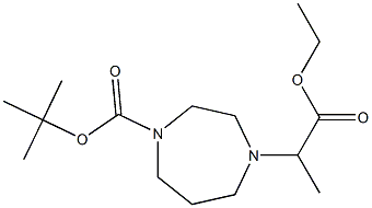 1-Boc-4-(1-ethoxy-1-oxopropan-2-yl)-1,4-diazepane Structure