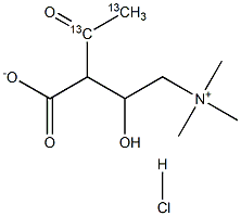 Acetyl-13C2-L-carnitine HCl 99 atom % 13C Structure