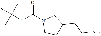 3-(2-Aminoethyl)pyrrolidine-1-carboxylicacidtertbutylester 구조식 이미지