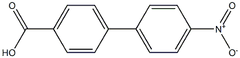 4'-Nitro-biphenyl-4-carboxylic acid 구조식 이미지