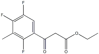 Ethyl 2,4,5-trifluoro-3-methyl-benzoylacetate Structure