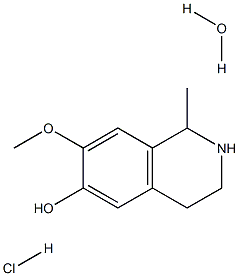 7-Methoxy-1-methyl-1,2,3,4-tetrahydro-isoquinolin-6-ol hydrochloride hydrate 구조식 이미지