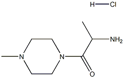 2-Amino-1-(4-methyl-1-piperazinyl)-1-propanonehydrochloride 구조식 이미지