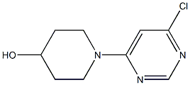 1-(6-Chloro-4-pyrimidinyl)-4-piperidinol 구조식 이미지