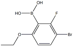 2-Fluoro-3-bromo-6-ethoxyphenylboronic acid 구조식 이미지