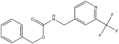 benzyl ((2-(trifluoromethyl)pyridin-4-yl)methyl)carbamate Structure