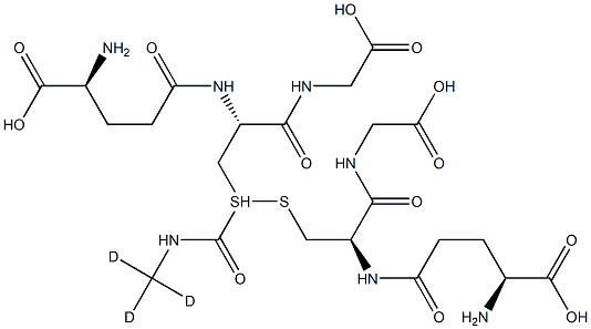 S-(N-Methyl-d3-carbamoyl)glutathione Structure