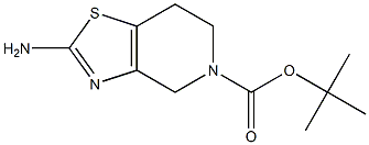 2-Amino-6,7-dihydro-4H-thiazolo[4,5-c]pyridine-5-carboxylic acid tert-butyl ester 구조식 이미지