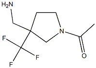 1-(3-(Aminomethyl)-3-(trifluoromethyl)pyrrolidin-1-yl)ethanone Structure
