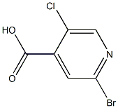 2-Bromo-5-chloro-4-pyridinecarboxylic acid Structure