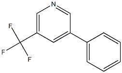 3-Phenyl-5-(trifluoromethyl)pyridine Structure