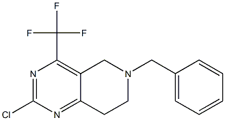 6-Benzyl-2-chloro-4-(trifluoromethyl)-5,6,7,8-tetrahydropyrido[4,3-d]pyrimidine Structure