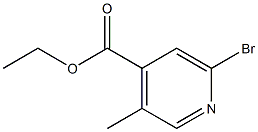 6-Bromo-3-methylpyridine-4-carboxylic acid ethyl ester Structure