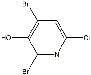 2,4-Dibromo-6-Chloro-3-hydroxypyridine Structure