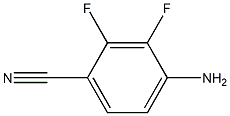 4-amino-2,3-diflorobenzonitrile 구조식 이미지