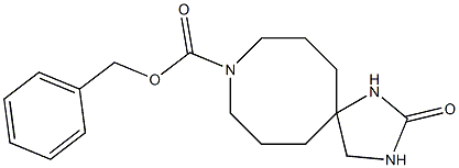 benzyl 2-oxo-1,3,9-triazaspiro[4.7]dodecane-9-carboxylate 구조식 이미지