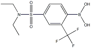 4-(N,N-Diethylsulfamoyl)-2-trifluoromethylphenylboronic acid Structure