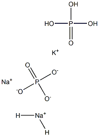 (Potassium Dihydrogen Phosphate,Disodium Hydrogen Phosphate) 구조식 이미지