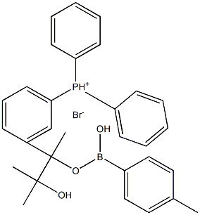 (4-Methylphenylboronic acid pinacol ester)triphenylphosphonium bromide 구조식 이미지