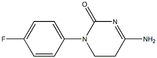 4-Amino-1-(4-fluoro-phenyl)-5,6-dihydro-1H-pyrimidin-2-one Structure