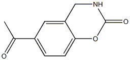 6-acetyl-3,4-dihydro-2H-1,3-benzoxazin-2-one Structure