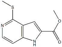 methyl 4-(methylthio)-1H-pyrrolo[3,2-c]pyridine-2-carboxylate Structure