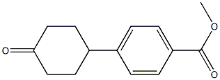 methyl 4-(4-oxocyclohexyl)benzoate 구조식 이미지