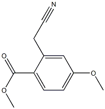 2-cyanomethyl-4-methoxy-benzoic acid methyl ester Structure