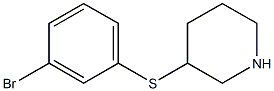 3-(3-Bromo-phenylsulfanyl)-piperidine 구조식 이미지