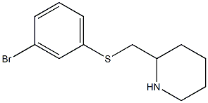 2-(3-Bromo-phenylsulfanylmethyl)-piperidine 구조식 이미지