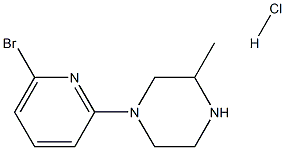 1-(6-Bromo-pyridin-2-yl)-3-methyl-piperazine hydrochloride 구조식 이미지
