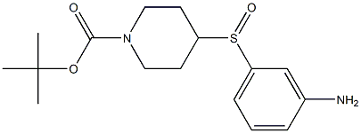 4-(3-Amino-benzenesulfinyl)-piperidine-1-carboxylic acid tert-butyl ester Structure