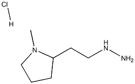 2-(2-hydrazinylethyl)-1-methylpyrrolidine hydrochloride Structure