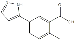 2-Methyl-5-(2H-pyrazol-3-yl)-benzoic acid 구조식 이미지